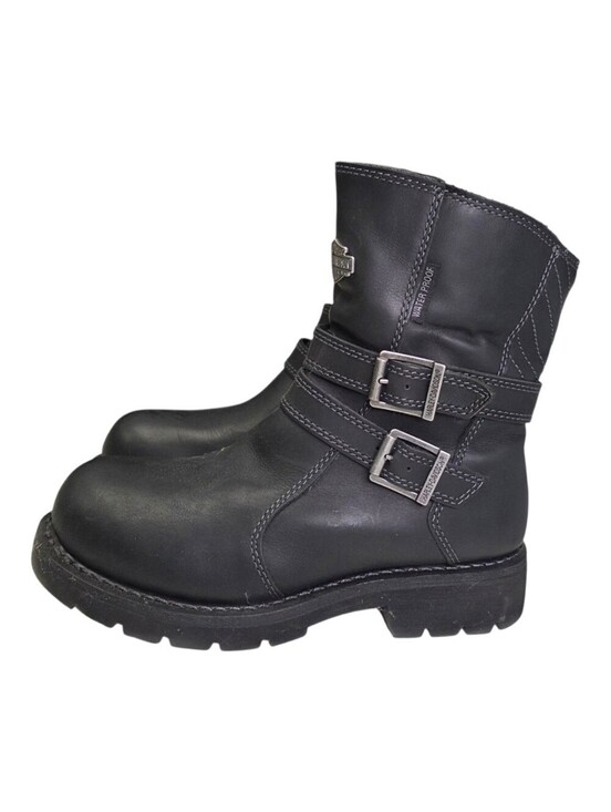 Harley-Davidson Shoes - Harley-Davidson Womens Brinser Black Waterproof Motorcycle Boots Size 7.5